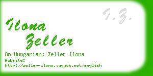ilona zeller business card